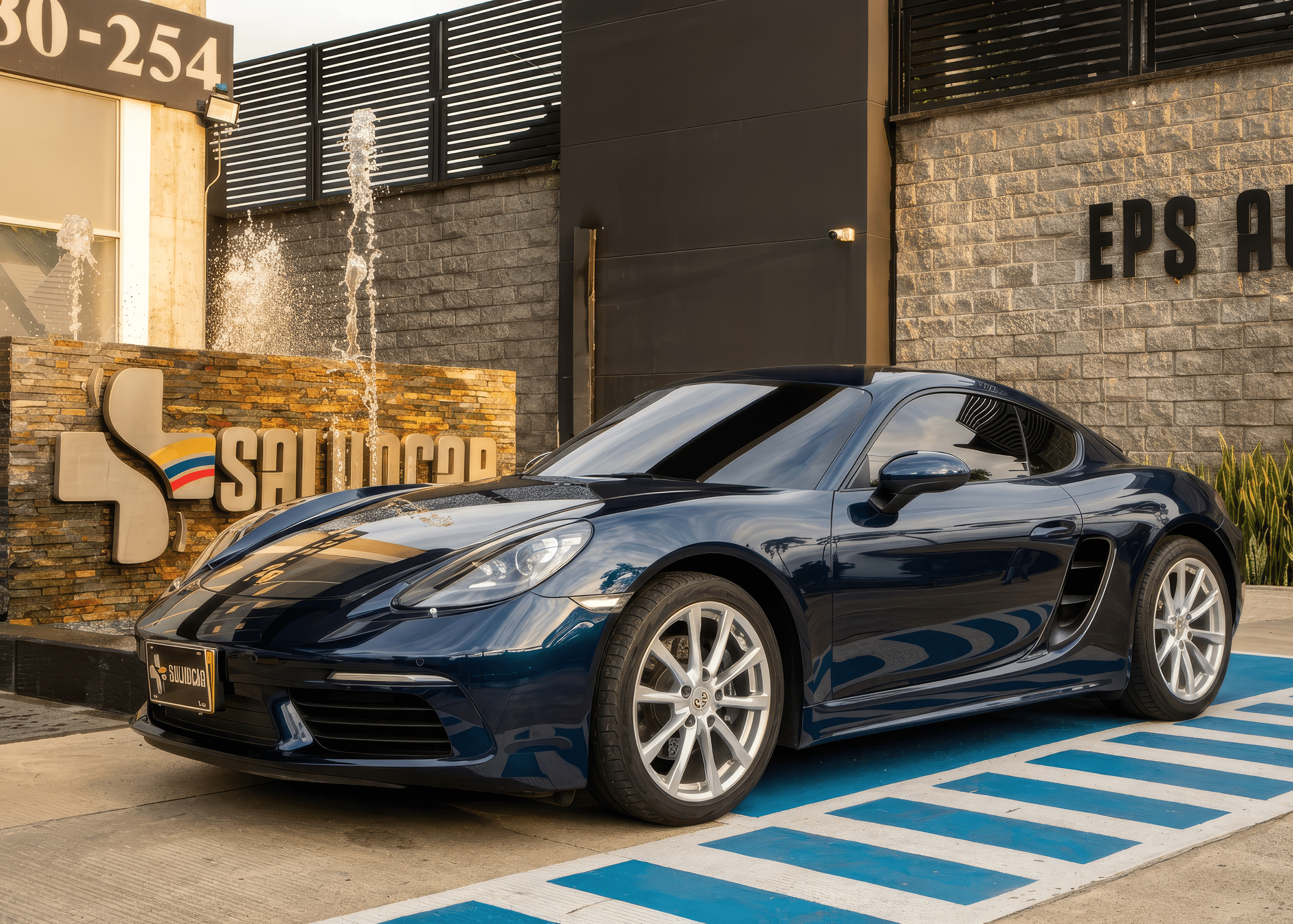 Vehículo moderno, imagen de referencia de financiación automotriz